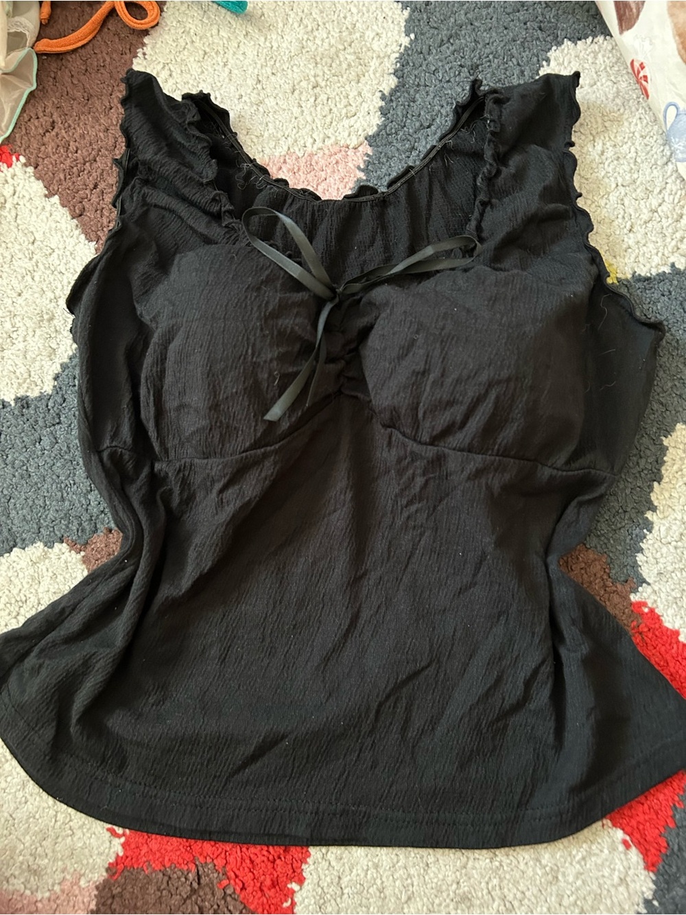 Brandy Melville Bow Black Women's Top